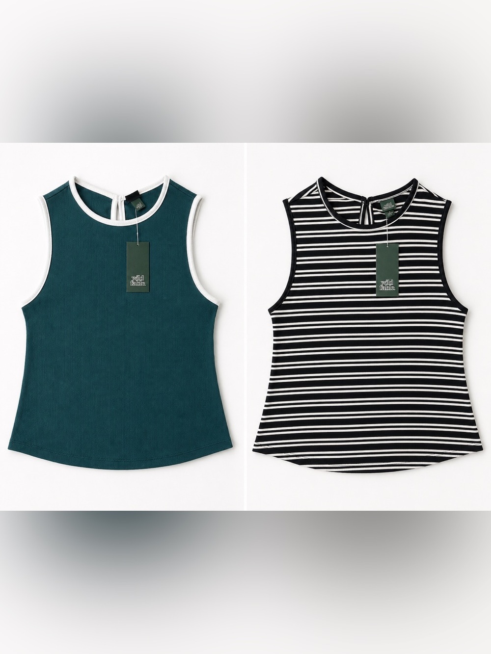 Wild Fable Ribbed Open Back Tank Top Bundle NWT | Size Medium